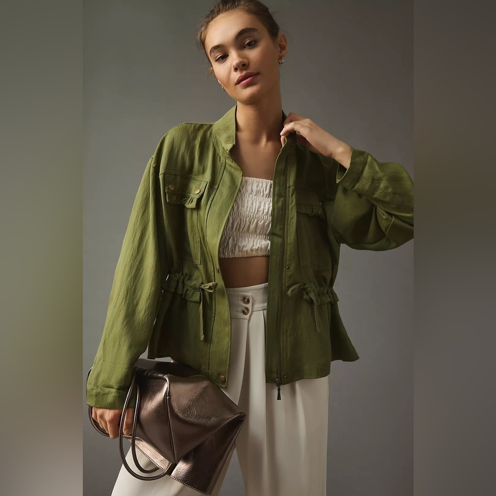 Anthropologie Oversized Utility Jacket , sz : XS - Picture 2 of 14